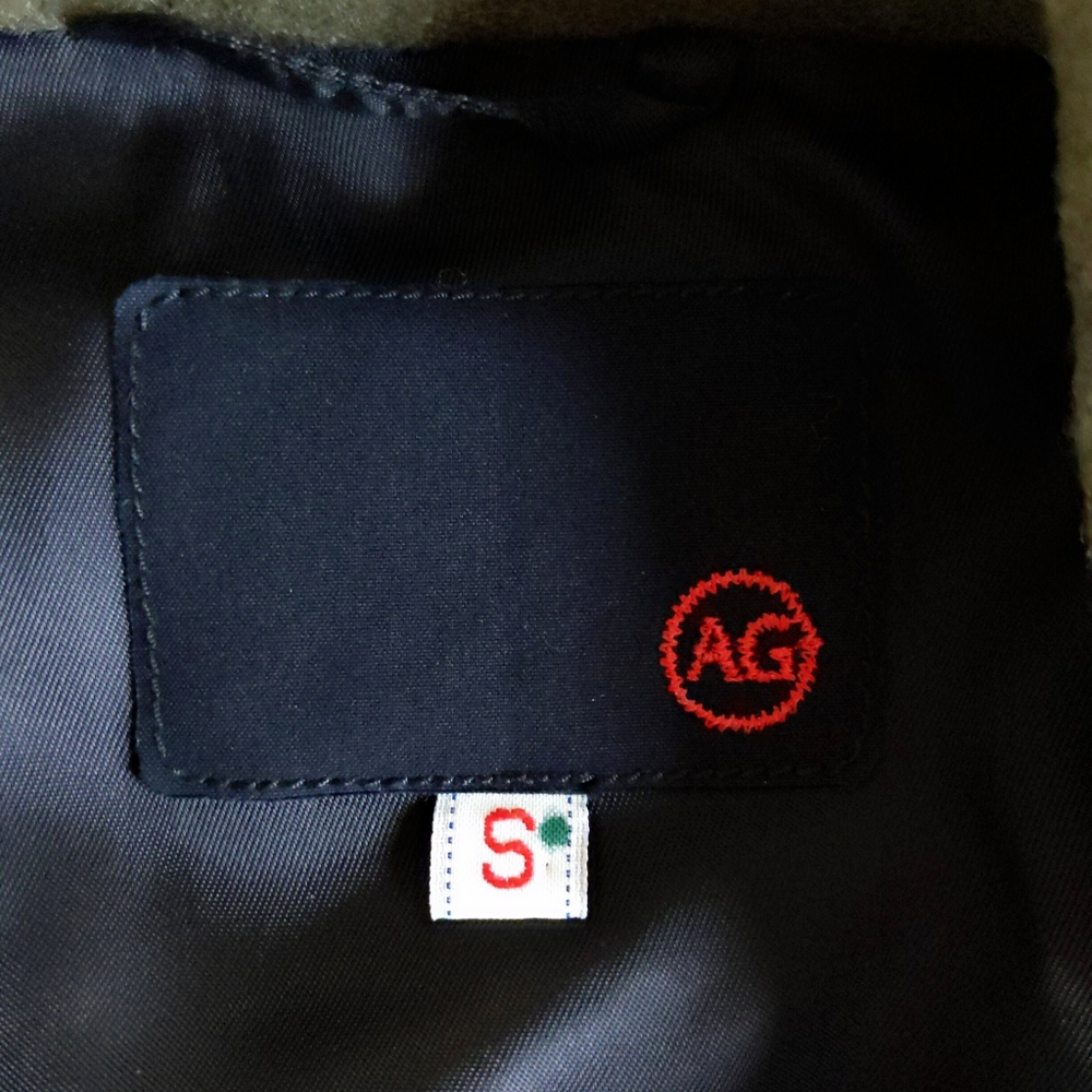 Rare Original AG Jeans Green Wool Military Bomber - Picture 8 of 8